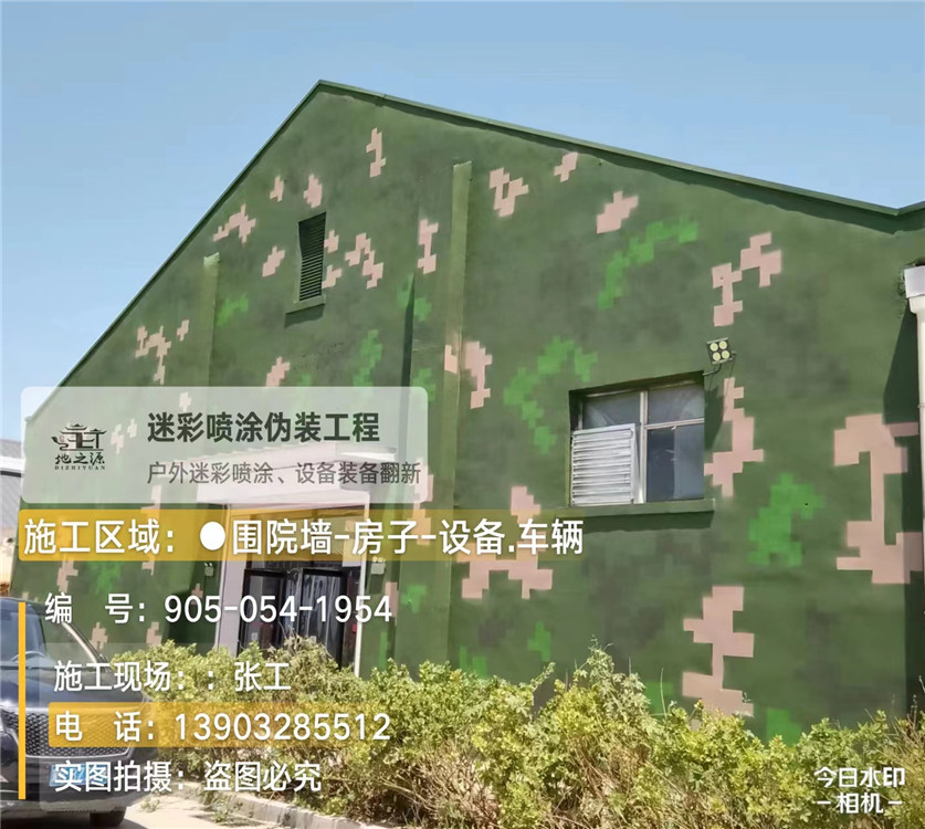 甘南外墙数码迷彩漆施工报价清单(100㎡标准墙面测算)